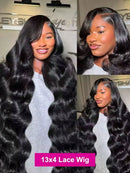 40 42 Inch Body Wave Human Hair Wigs 250% Density 13x6 HD Lace Front Human Hair Wig 5x5 Gluless Lace Closure Wig Preplucked