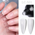 LILYCUTE Nail Extension Gel 10ML Semi Permanent Bright Pink UV Hard Gel Nails Finger Prolong White Clear Nude Gel Nail Polish