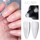 LILYCUTE Nail Extension Gel 10ML Semi Permanent Bright Pink UV Hard Gel Nails Finger Prolong White Clear Nude Gel Nail Polish