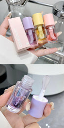 Water Light Lip Gloss Moisturizer Transparent Jelly Mirror Fruit Crystal Lip Oil Clear Hydrating Plumping Korean Lip Care Makeup