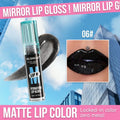 Watery Black Lipstick Hydrating Lip Fullness Lip Gloss Lasting Velvet Lip Glaze Set Pearlescent Fine Sparkling Lipstick Liquid