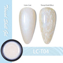 LILYCUTE 7ML Thread Shell Nail Gel Polish 3D Aurora Pearl Shell Vernis Semi Permanent Soak Off UV DIY Design Nail Art Varnish