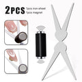 Double-head French Nail Art Magnet Set 3D Strong Cat Eye Magnet Nail Art Gel Polish DIY V-Shaped Effect Manicure Magnetic Tool