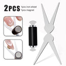 Double-head French Nail Art Magnet Set 3D Strong Cat Eye Magnet Nail Art Gel Polish DIY V-Shaped Effect Manicure Magnetic Tool