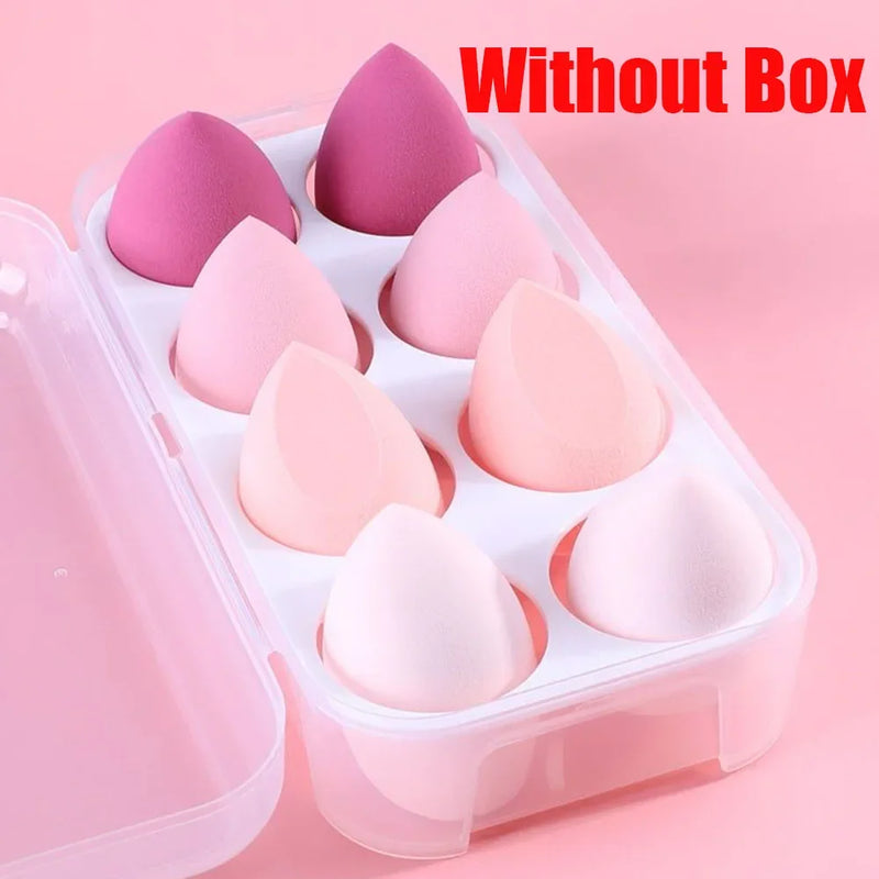 8/4 Pcs Soft Makeup Sponge Dry Wet Cosmetic Puff Foundation Concealer Highlight Blender Makeup Beauty Makeup Tool Accessories