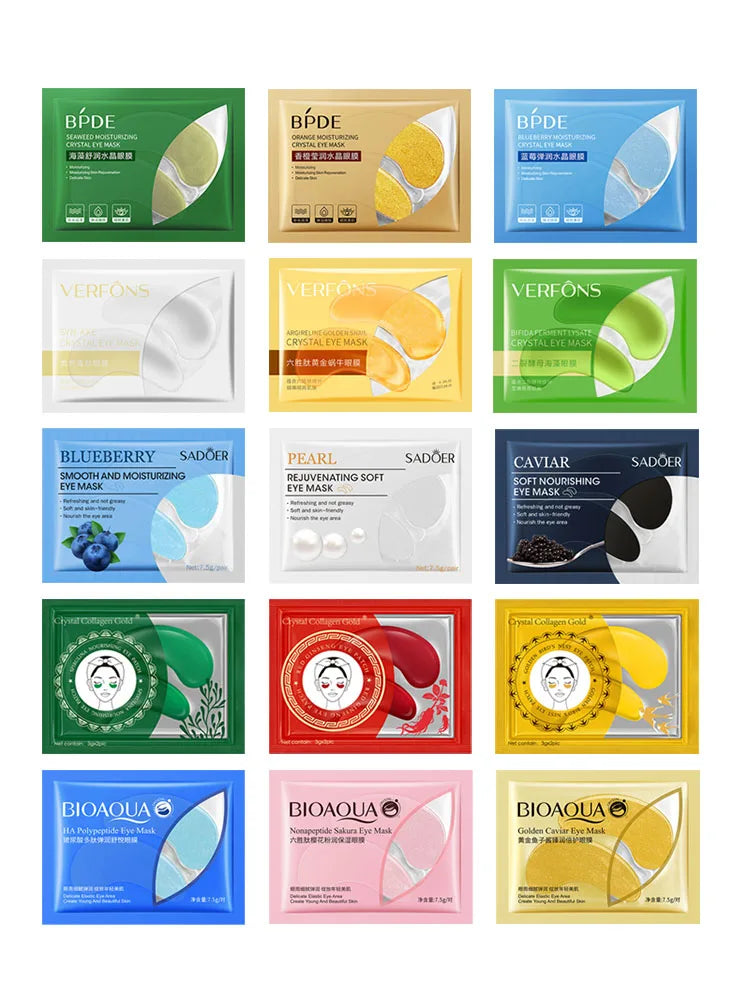 10pcs Bioaqua Collagen Eye Mask Anti Dark Circles skincare Masks Eye Patches Under Eye Bags Korean Skin Care Products