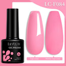 LILYCUTE 7ML Nail Gel Polish Full Coverage Manicure No Wipe Top Coat Base Coat Primer Soak Off LED UV Gel Nail Art Gel Varnish