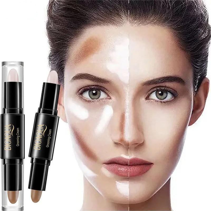 Double Head Contour  Face Foundation Concealer Pen Long Lasting Dark Circles Corrector Contour Concealers Stick Cosmetic Makeup