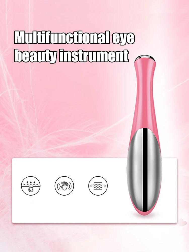 Portable Eye Massager Electric Vibration Wrinkle Anti-Ageing Eye Massage Dark Circle Removal Beauty Face Eye Care Pen