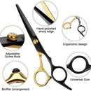 Cut hair with precision using Hairdressing Scissors Set Hair Cutting, a durable stainless steel set designed for smooth and accurate hair trimming.
