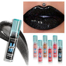 Watery Black Lipstick Hydrating Lip Fullness Lip Gloss Lasting Velvet Lip Glaze Set Pearlescent Fine Sparkling Lipstick Liquid