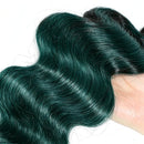 15A Dark Green Colored Body Wave Bundles Human Hair Raw Remy Bundles 1/2/3/4 PCS  Double Weft Cheap Hair Extensions For Women