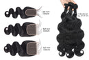 Body Wave Human Hair Bundles With A Closure 2x6 HD Lace Closure Human Hair Bundles With 4x4 Closure 5x5 Brazilian Bundle Deals