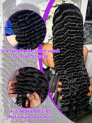 30 40 Inch Loose Deep Wave Human Hair Wig 13x4 13x6 Hd Lace Frontal Wigs For Women 250 Density Lace Front Curly Human Hair Wig