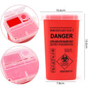 1L Plastic Waste Bin Collection Container Tattoo Needle Tip Accessories Medical Supplies Tattoo Waste Box Makeup Accessories