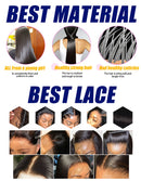 Deep Wave Human Hair Wigs Remy Brazilian Hair Wig 13x4 HD Lace Frontal Human Hair Wig Deep Curly Wig Pre plucked Bleached Knots