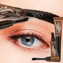 Tear-Off Eyebrow Gel And Brush Combined Long-Lasting Intense Color Sweat-Resistant Semi-permanent Peeling Brow Tint Eye Makeup