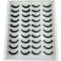 2023 New 20 pairs natural long 3D mink false eyelashes fake lashes makeup kit Mink Lashes extension eye lashes short eyelashes