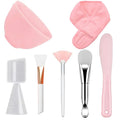 DIY Face Mask Mixing Bowl Set  Silicone Facial Applicator Brush Spatula with Measure Spoon Facial Skin Care Tool Beauty Supplies