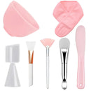 DIY Face Mask Mixing Bowl Set  Silicone Facial Applicator Brush Spatula with Measure Spoon Facial Skin Care Tool Beauty Supplies