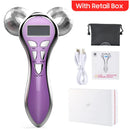 Electric Facial Beauty Instrument Micro Current Face Lifting Roller Massager EMS Skin Tighten Machine V Face Beauty Device