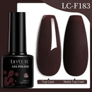 LILYCUTE 7ml Glitter Gel Nail Polish Autumn Winter Colorful Sparkling Laser Semi Permanent Soak Off UV Gel Nail Art Varnish