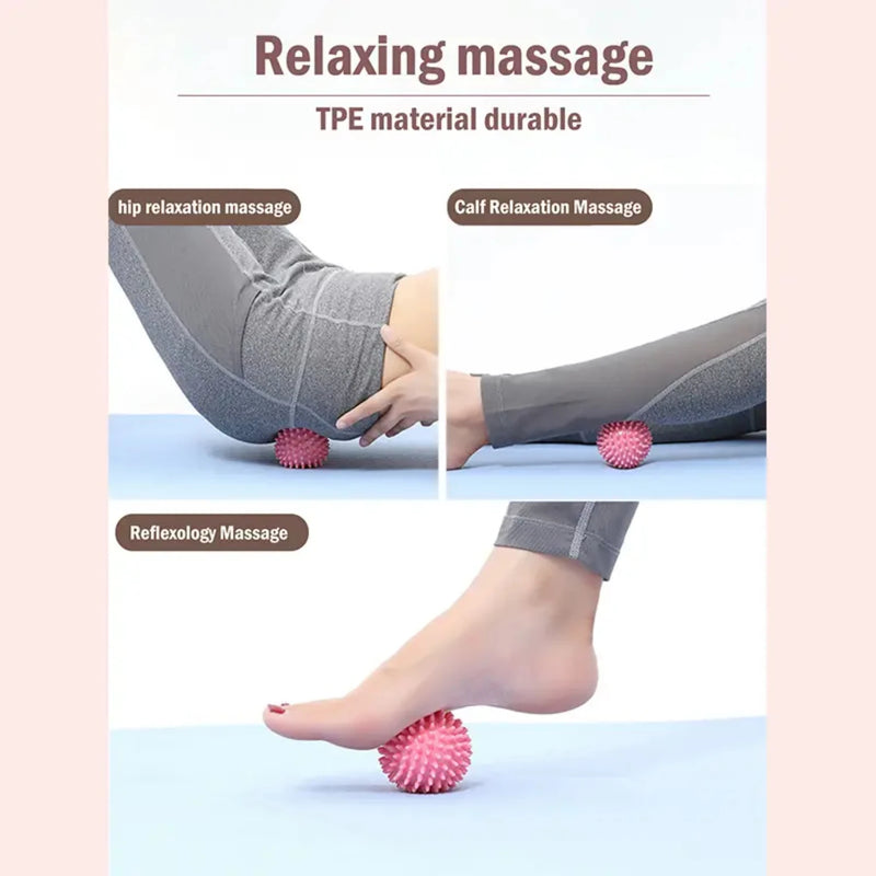 Spiky Massage Balls for Foot, Back, and Muscles - 1pc of Multifunctional Meridian Ball for Relaxation and Pain Relief