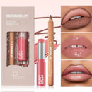 1set, 8 colors lip liner lipstick combo, long-lasting moisturizing, easy to apply, comes with a pencil sharpener, gift for women