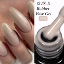 LILYCUTE 7ml Nude Crystal Rubber Base Gel Nail Polish Natural Semi Permanent Soak Off UV LED Varnish DIY Nail Art Manicure
