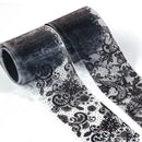 10 Rolls/Box White Black Lace Nail Art Foils Set Nail Transfer Sticker Paper DIY Manicure Nail Decoration Accessories