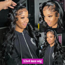 200% Real Density Body Wave ≥98% Human Hair Wig 13x6 HD Transparent Lace Front Wigs For Women 13x4 360 Pre Plucked Lace Frontal