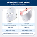 Face and Neck Beauty Machine LED Facial Mask Photon Neck Mask with 7 Colors Skin Care Massager