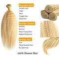 10-30 Inch 613 Blonde Bundles Kinky Straight Human Hair Bundles 12A Brazilian Remy 100% Human Hair Extensions 1/3/4pcs Bundles