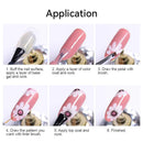 LILYCUTE 8ml 3D Painting Nail Gel White Black Color High Saturation Gradient Pat Multifunctional UV LED No Wipe Manicure Gel