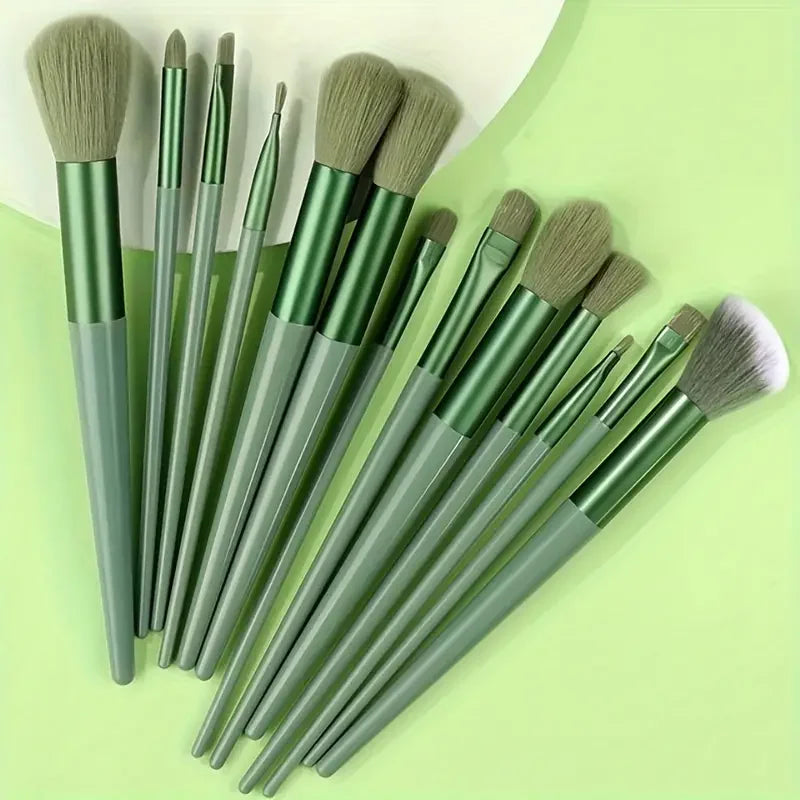 NEW13PCS Makeup Brush Set Eye Shadow Highlighter Concealer Brush Blush Loose Powder Brush Blending Soft Fluffy Women Beauty Tool