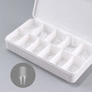 550pcs Soft Gel Nail Tips Medium Short Almond Coffin Full Cover Matte Extension Tool Acrylic Press on Nail French Manicure Decor