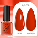 LILYCUTE 7ML Red Color Series Nail Gel DIY Nail Art Semi Permanent UV Gel Polish Long Lasting Design Manicure Supplies