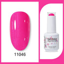 Clou Beaute 15ml Red Black White Green Neon Gel Nail Polish Base Top Coat Velvet Top 400 Colors Semi Permanent Gel Nail Varnish