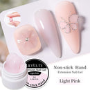 LILYCUTE 8ml Clear Non Stick Hand Solid Extension Nail Gel Polish Carving Flower Construction Nail Art Gel Acrylic Hard Varnish