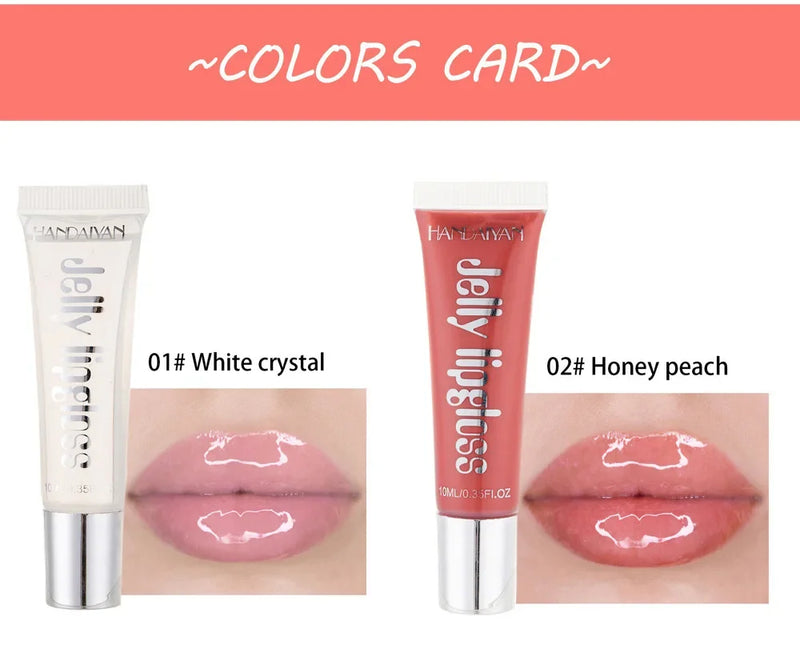 Jelly Lip Gloss Moisturising Lipstick Sexy Lip Oil Plumping Non-Sticky Long Lasting Repairing Primer Lip Balm Care Cosmetics