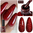 LILYCUTE 7ml Red Green Gel Nail Polish Christmas Series All For Manicure Semi Permanent Soak Off UV LED DIY New Year Nail Art