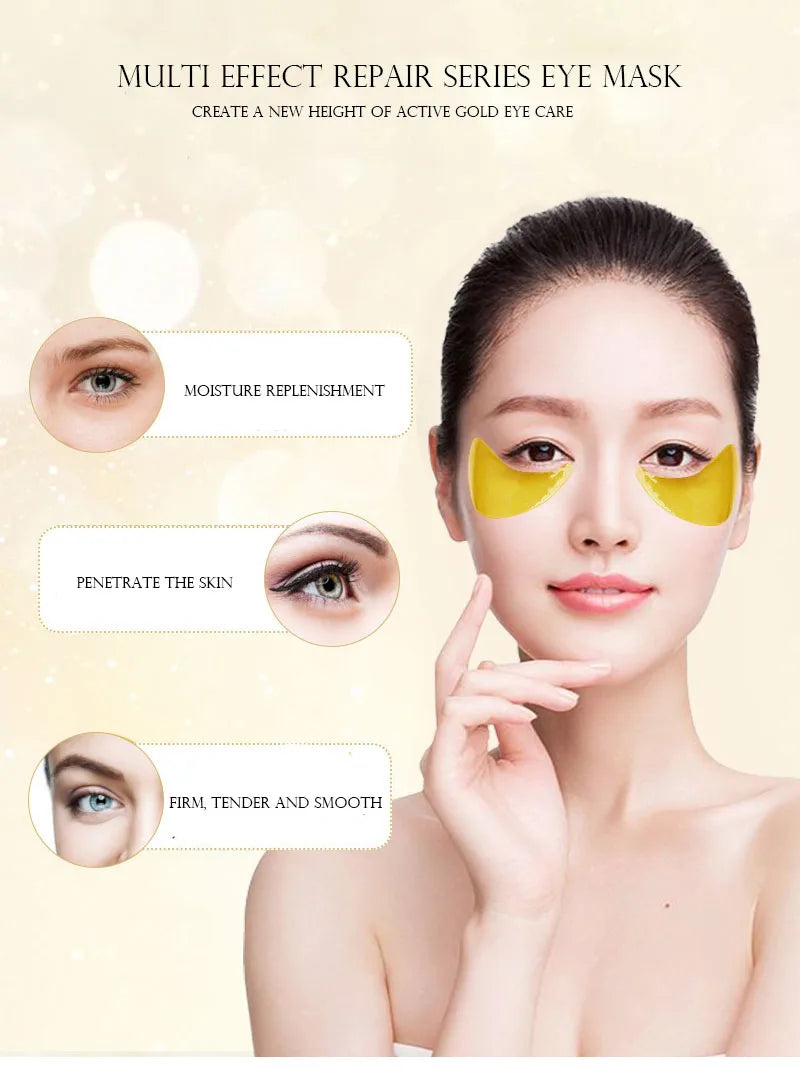 10pcs Bioaqua Collagen Eye Mask Anti Dark Circles skincare Masks Eye Patches Under Eye Bags Korean Skin Care Products