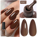 LILYCUTE 7ML 125 Colors Gorgeous Glitter Red Nail Gel Polish Semi Permanent Soak Off LED UV Gel Nail Art Manicure Varnish