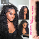 280% Density Burmese Curly Human Hair Wig 13x4 HD Transparent Lace Frontal Wigs Pre Plucked Rem Burmese Human Hair Wigs 32 inch