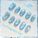 LILYCUTE 7ml Glass Cat Magnetic Nail Gel Polish Semi Permanent Soak Off UV Gel Crystal Varnis Nail Art Manicure