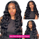Body Wave Human Hair Bundles With A Closure 2x6 HD Lace Closure Human Hair Bundles With 4x4 Closure 5x5 Brazilian Bundle Deals