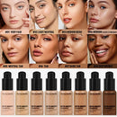 Facial Liquid Foundation 30ml High Coverage Waterproof and Sweatproof Concealer Makeup Foundation Liquid Foundation Makeup