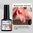 LILYCUTE 7ML Watercolor Nail Gel Peelable Base Gel Polish Function Nail Semi Permanent Soak Off UV Gel Nail Art Manicure Varnish