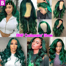 Dark Green Fashion Color Preplucked 4x4 13x4 Lace Closure With Bundles Body Wave Human Hair Bundles with Closure Remy Hair