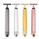 24K Gold T Beauty Roller Energy Roller Electric Face-lifting Facial Massage Beauty Tools Waterproof Vibrating Face Care Stick